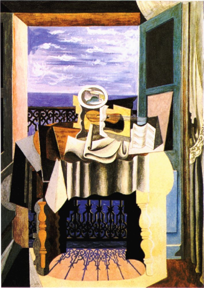 Picasso Still life in front of a window at Saint-Raphael 1919